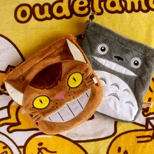 IVYYE 1 шт. Тоторо котенок автобус мультфильм Drawstring сумки милые плюшевые сумки для хранения Макияж сумка монета комплект Карманный Кошелек Новинка