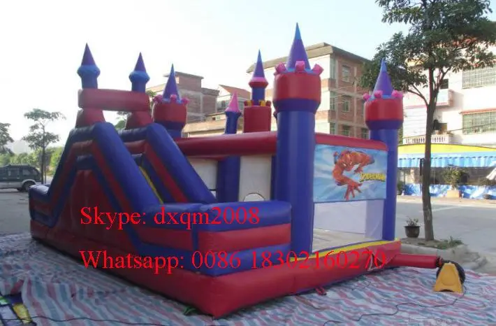 

new design PVC commercial inflatable slide combo /inflatable bouncer castle combo for kids and adults