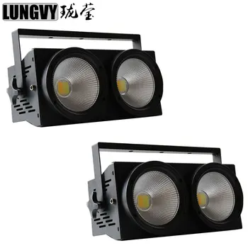 

Free Shipping 2pcs/lot NEW 2*100w COB LED PAR DMX 512 Control White or Warm White Led COB Par Dmx Stage Light