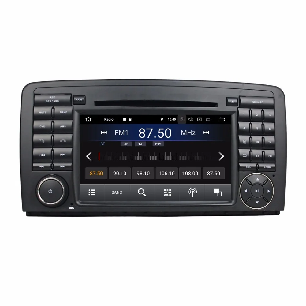 Android 8 1 Автомагнитола DVD gps мультимедийное головное устройство для Mercedes Benz R класс