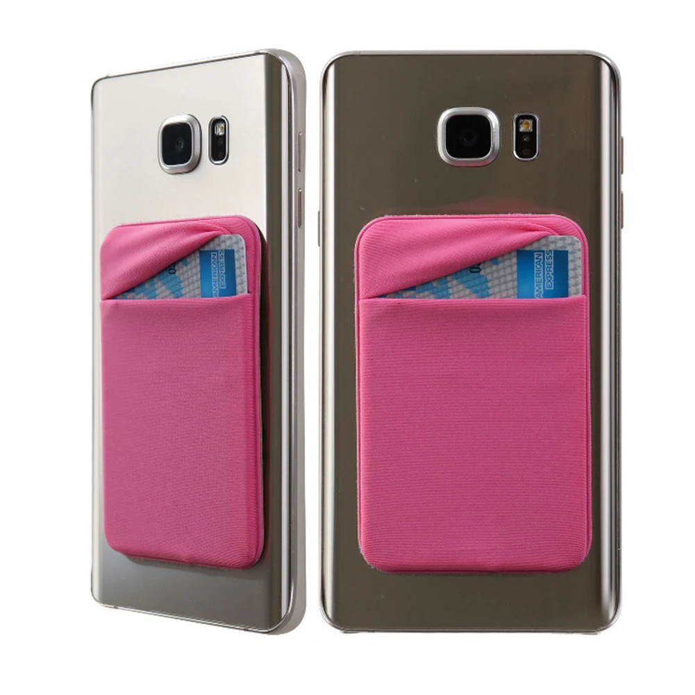 

Slim Phone Back Removable Mini Card Holder Pouch Case Universal Pocket Adhesive Credit Stick-on Wallet