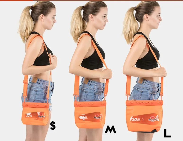 Naturehike impermeable bolsa una bolsa de hombro de las mujeres de los hombres de natación a la deriva surf bolsa río Trekking Barco de la bolsa del teléfono móvil Naturehike impermeable bolsa una bolsa de hombro de las mujeres de los hombres de natación a la deriva surf bolsa río Trekking Barco de la bolsa del teléfono móvil