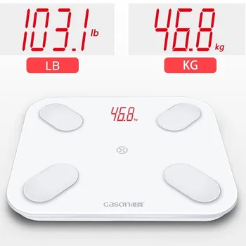 

GASON S4 LED Body Bathroom Scales Floor Scientific Smart Electronic Digital Fat Weight Household Balance Bluetooth APP Android