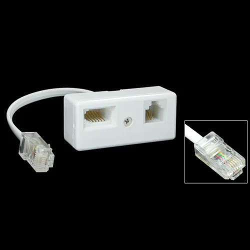 Горячая Распродажа! RJ45 разъем для BT RJ11 вторичный разделитель адаптер телефона|plug