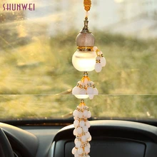 Довольно с полноценным стекла висит ювелирные изделия Тыква заполнены духи автомобиль-Стайлинг at6