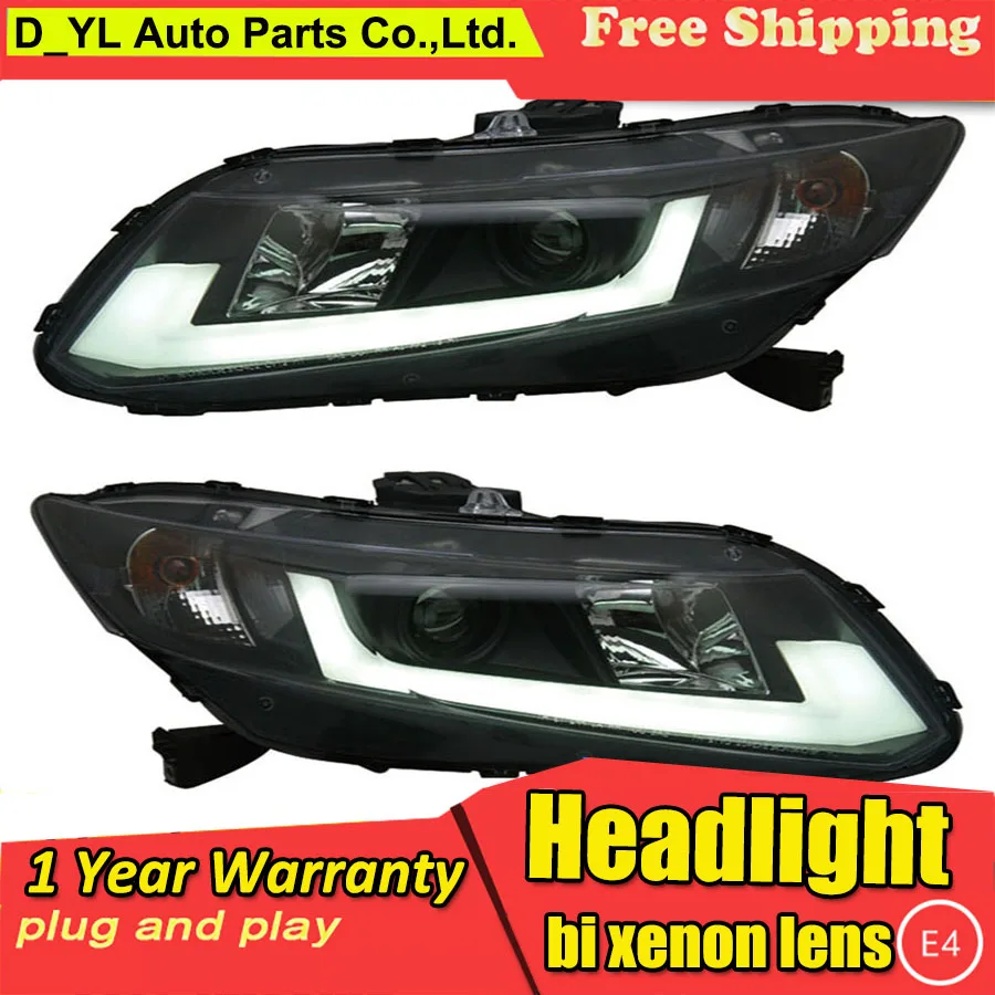 for Honda Civic Projector Headlights HID headlights Low beam with bi-xenon lens fit 2012-up cars | Автомобили и мотоциклы