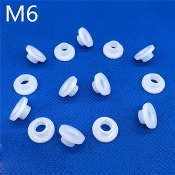 

M6 Plastic Insulation Step Type Casing Transistor Gasket Washer Particle Nylon 20PCS