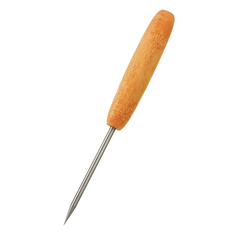 1pc x Stainless Steel Ice Pick Crusher with Wooden Handle Party Home Bar Pub Tool