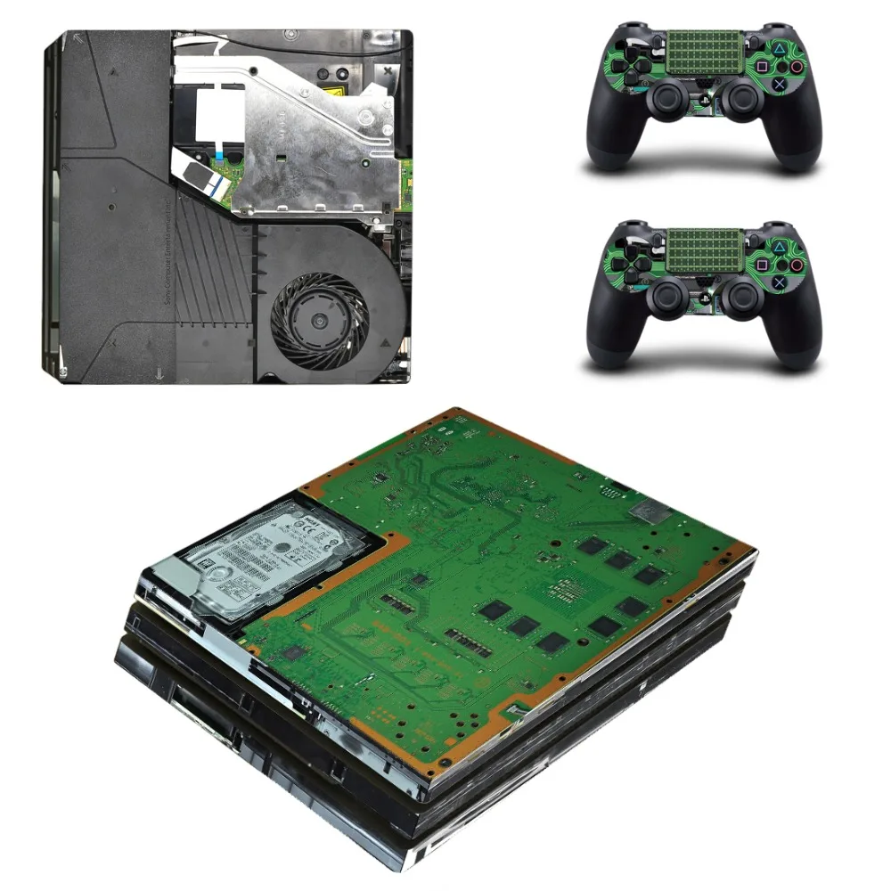 

Vinyl Decal PS4 PRO Sticker PS4P Console Skin and Two Controller Decals Stickers for Sony for Playstation 4 Pro