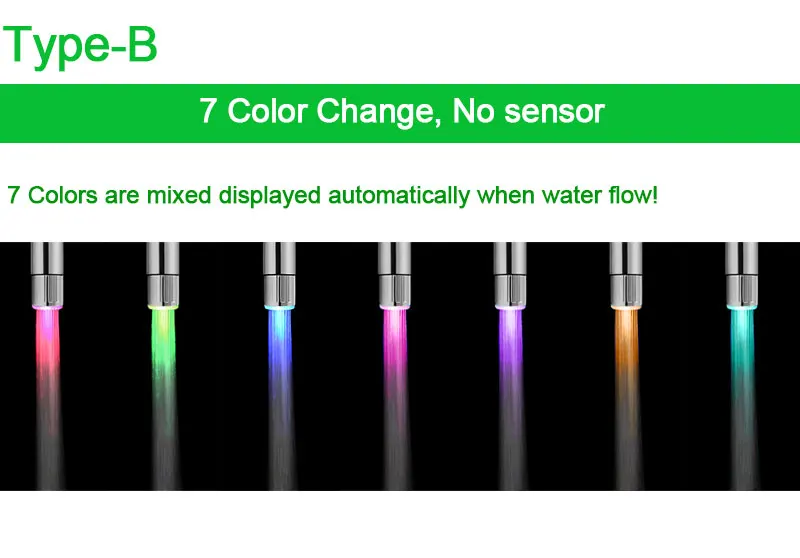 Светодиодный светильник-кран с датчиком температуры, RGB, светящаяся насадка для душа, для раковины, кран Torneira, аксессуары для ванной и кухни