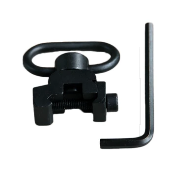 

Rifle Gun Quick Release Detach QD Sling Swivel Adapter Tactical Military Sling Loop with 20mm Rail Gun Sling Swivel Set