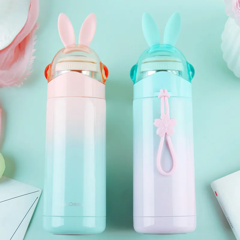 

350ml 4 Colorful Rabbit 304 Stainless Steel Insulate Vacuum Flask Thermos Hot Water Tea Mug Coffee Cup Thermal Bottle Termos