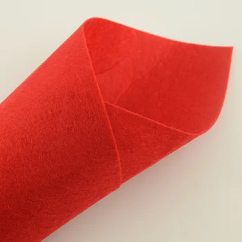 

1MM Thick Nonwoven Polyester Felt Fabric Colored Red Sewing Cloth for Toyes Embroidery Hats Bag Shoes Gift Tissu Diy Material CM