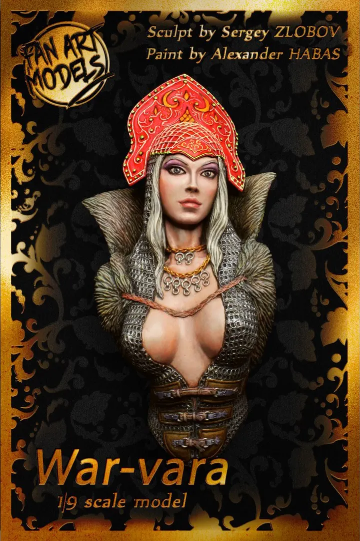 

New arrivals 1/9 Resin Bust Model Kits WAR-VARA Unassambled Unpainted