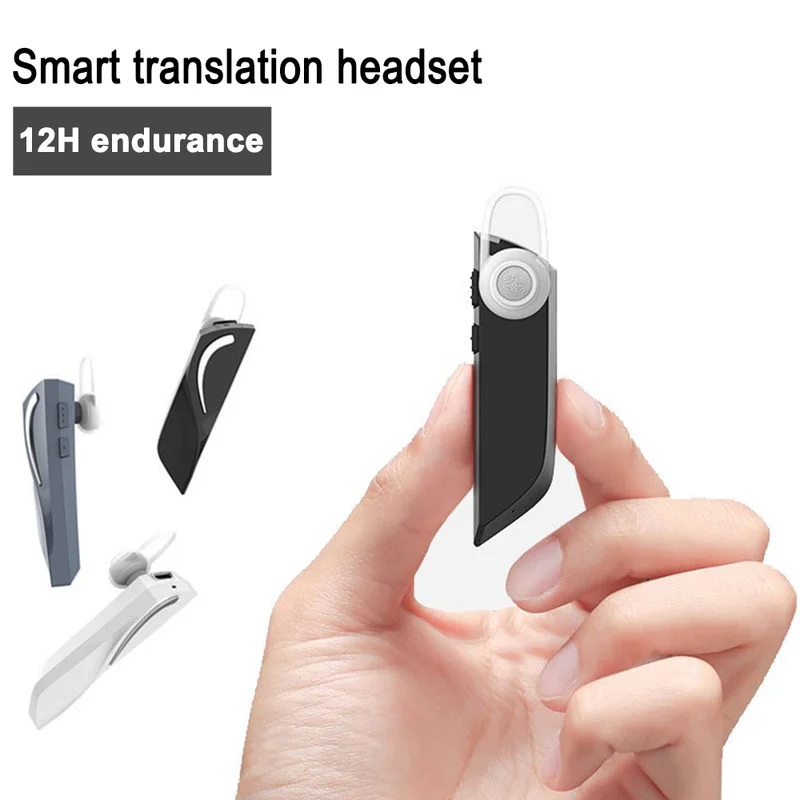 

Smart Wireless Instant Translator Bluetooth Headset Unilateral Business Mini Headset Wireless Bluetooth Headset Voice Translator