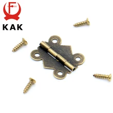 40 Uds KAK 20mm x 17mm bronce dorado plateado Mini bisagras de mariposa para puerta gabinete cajón joyero bisagra para muebles Hardware