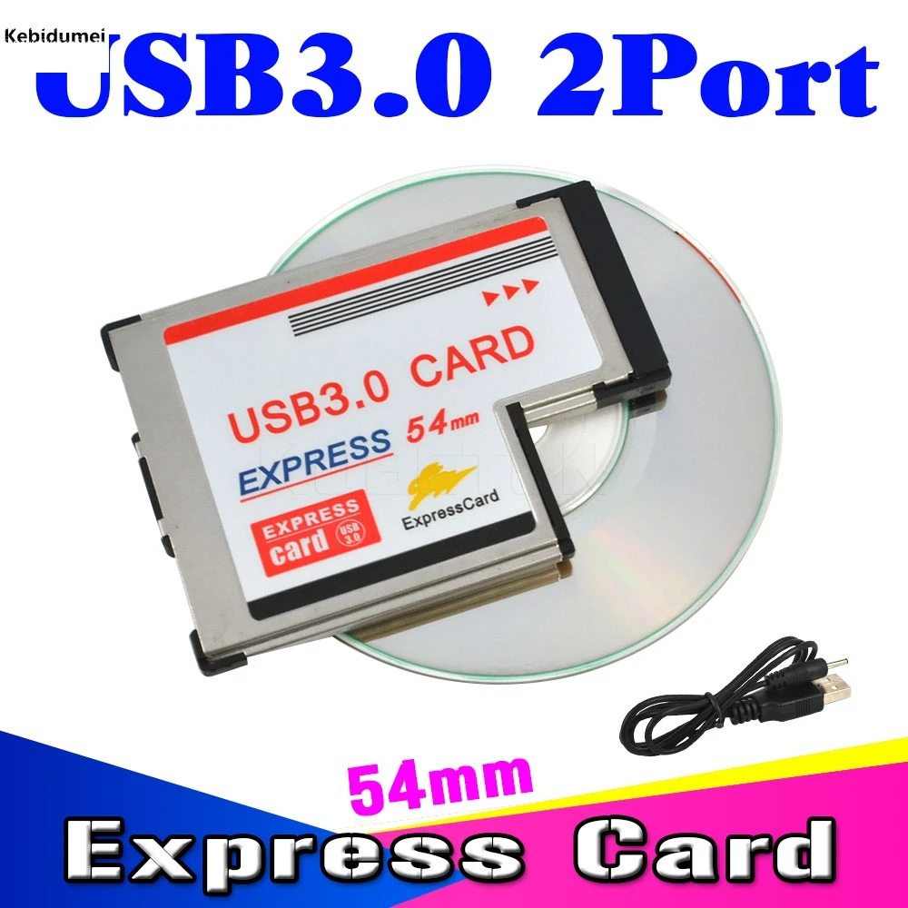 

2017 2 Port PCI Express Card Expresscard to USB 3.0 Adapter 34 mm Express Card Converter For Laptop Notebook