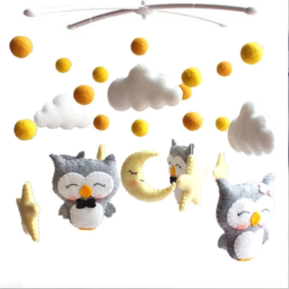 

Baby Crib Holder Rattles Bracket Set DIY Bed Bell Material Package Baby Toys 0-12 Months Mobile For Crib Kid Clockwork Music Box