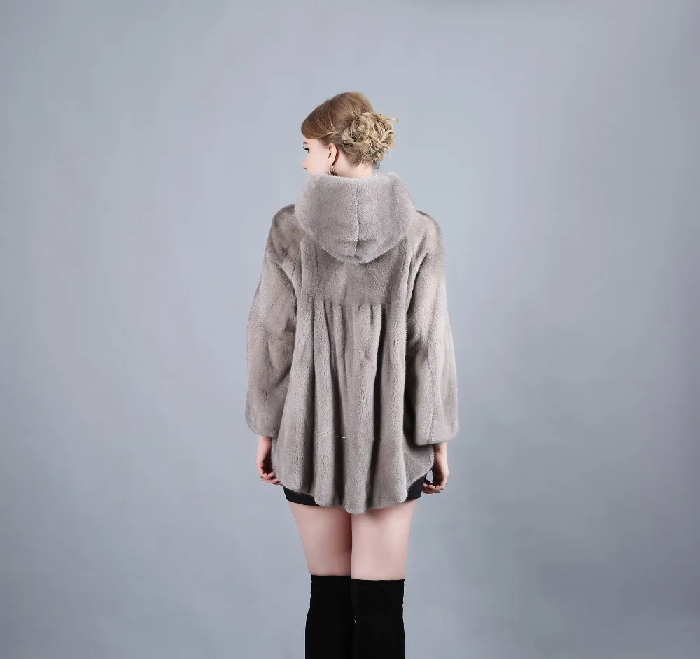 2019 женская серая норковая шуба, модная Датская куртка, красивая и благородная Цветовая плотность, хорошая элегантность