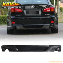 For 06-13 Lexus IS250 IS350 Type-V Black Urethane Rear Bumper Lip Spoiler Bodykit