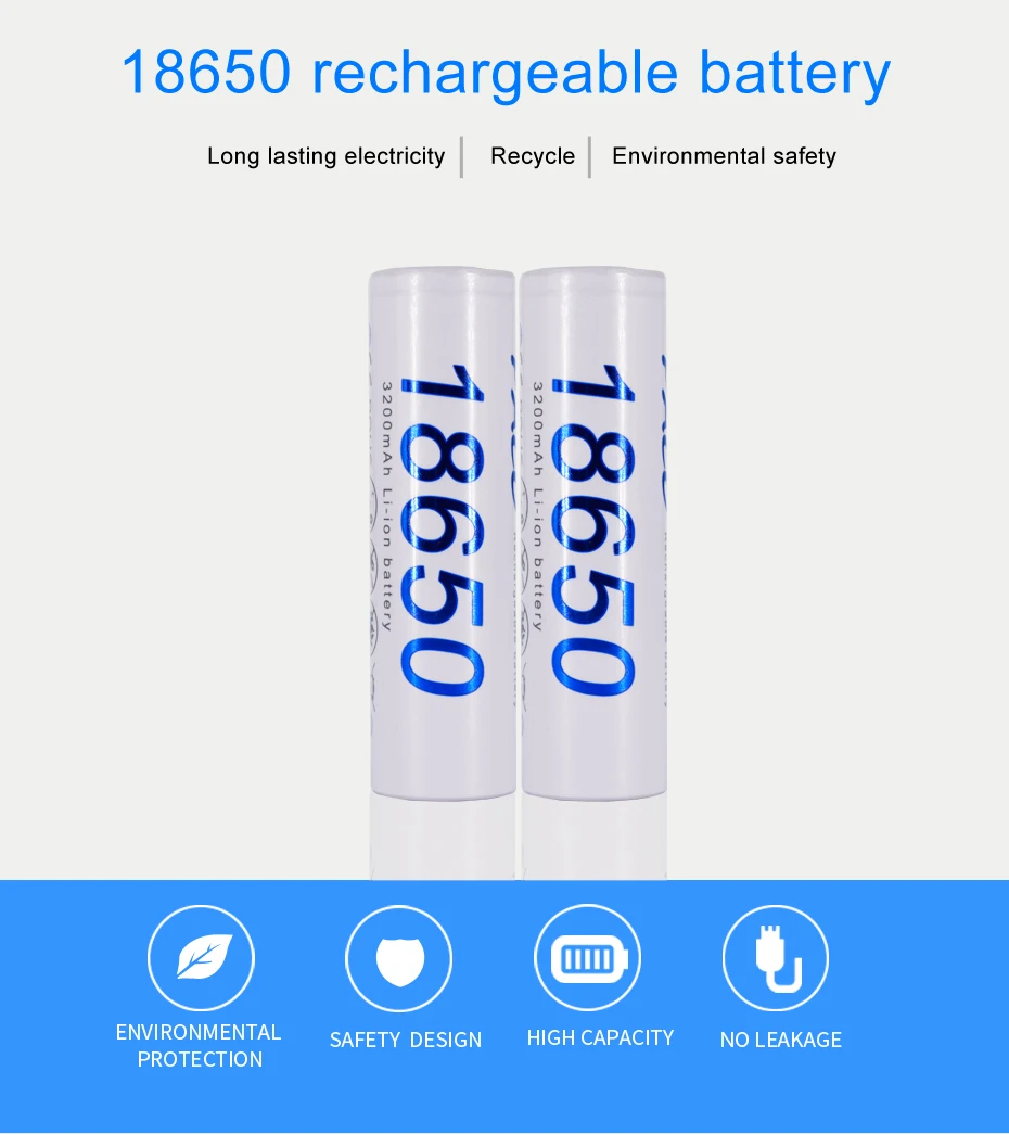 Palo 18650 литиевая аккумуляторная батарея 3200mAh 3-24pcs Оригинальные Литий-ионные батареи для Panasonic фонарик электронные сигареты