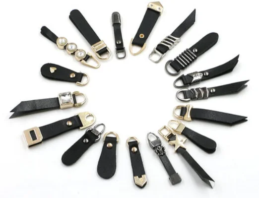 Аксессуары для тканевых сумок с молнией и подвеской из кожи|zippers pendant|slider zipperzipper