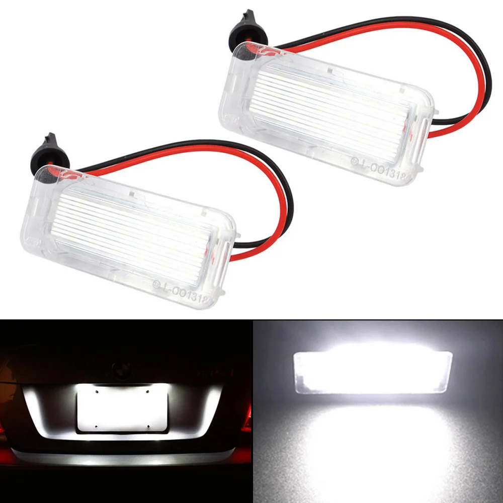 Lonleap LED License Plate Lights For Ford Focus Fiesta Mondeo MK4 Kuga