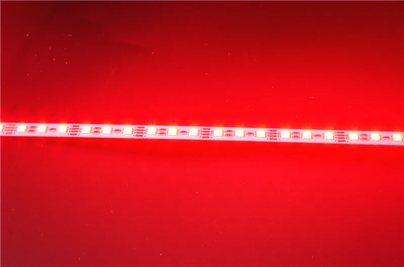 50 шт./лот RGB SMD5050 светодиодная полоса освещения 100 см 12 В постоянного тока 72