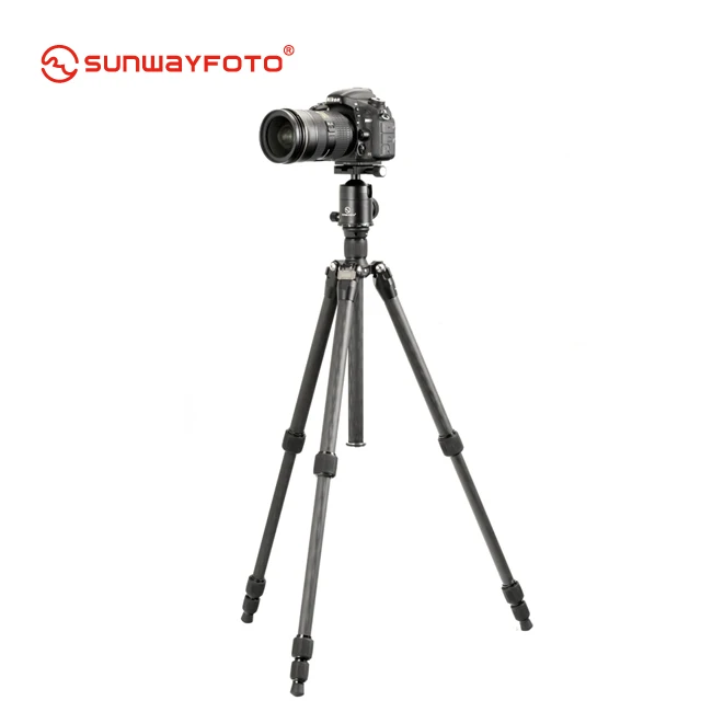 SUNWAYFOTO T1C40T Профессиональный штатив для камеры из углеродного волокна для Dslr, супер светильник для путешествий