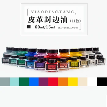 

11 colors chosing 15ml/60ml colorful paint Leather edge oil leather sealing oil edge dye Highlights edge oil