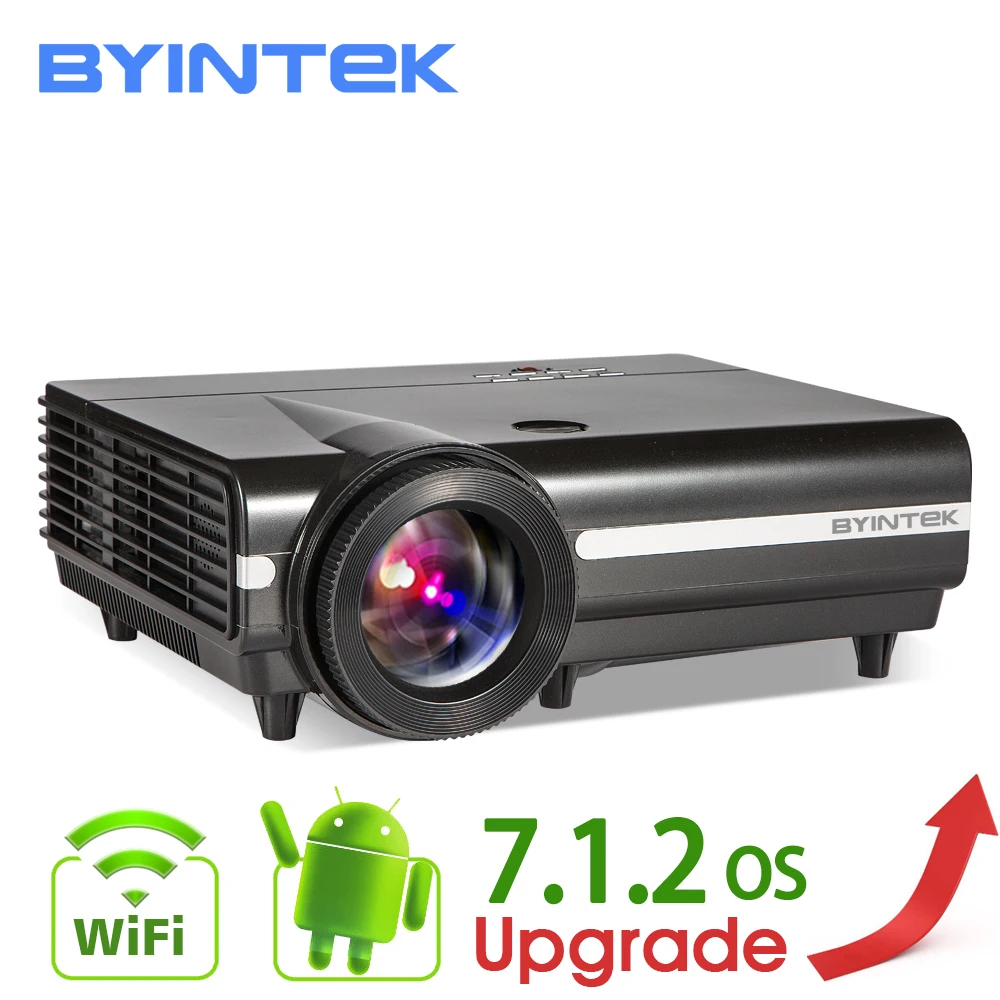 BYINTEK MOON BT96Plus Hologram 200inch LED Video HD Projector for Home Theater Full HD 1080P (Optional Android 6.0 Support 4K)
