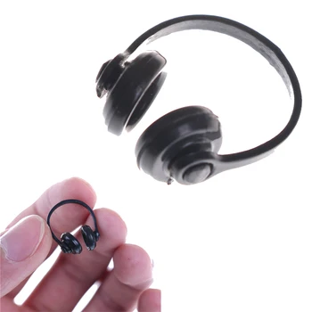 

Plastic Wireless Earphone Headphone 1/12 Doll House Decor Classic Toys for Child Kids Doll house Miniatures