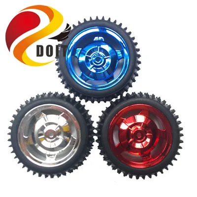 

DOIT 4pcs Diameter 85mm Width 31mm Wheel for Smart Car Robot DIY Rubber Tire/Tyre Model Toy 2wd/4wd Car Chassis Toy