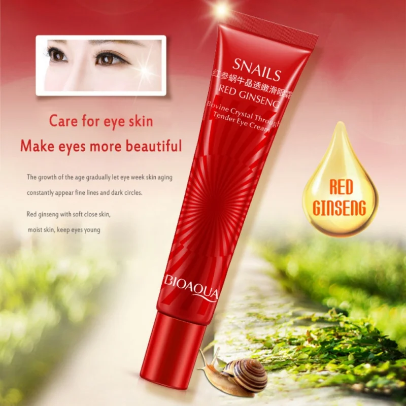 

Beautiful Secret Key Face Beauty Red Ginseng Snail Eye Wonder Cream Eye Care Remove Dark Circles Anti-aging Moisturizer Repair