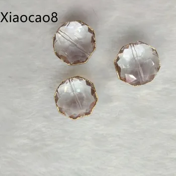 

Transparent Round Glass Beads for Making Necklace Pendants DIY Accessoires 10Pieces