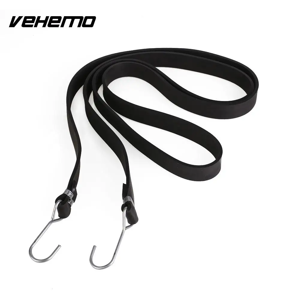 Vehemo 2 м сверхмощный резиновый брезент галстук Бретели для нижнего белья Банджи Эластичный крюк Водонепроницаемый для велосипеда
