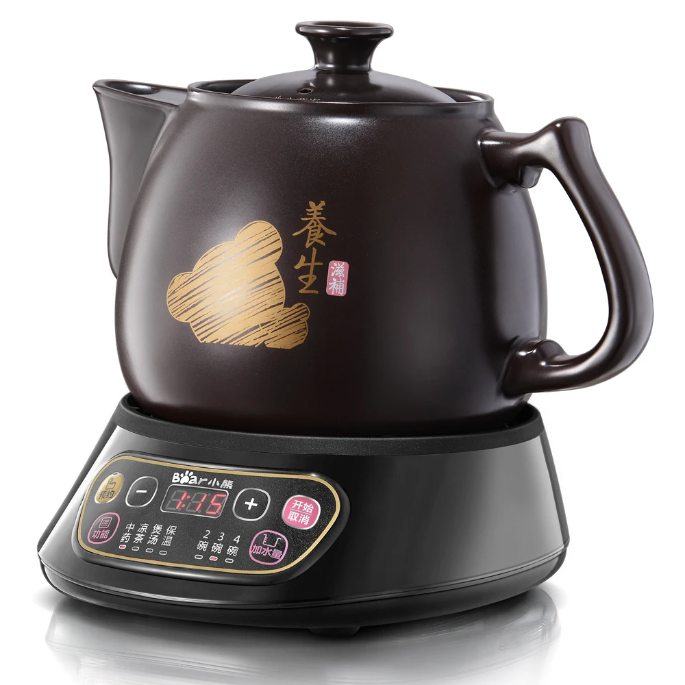 Bear Health Pot Automatic Thicken Tempered Glass Boiled Teapot Chinese Medicine Pot Multi - Functional Bear Health Pot Automatic Thicken Tempered Glass Boiled Teapot Chinese Medicine Pot Multi - Functional