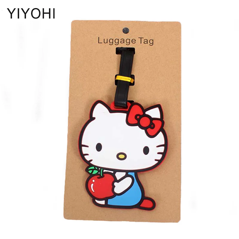 Travel Accessories Creative Luggage Tag Animal Cartoon Silica Gel Suitcase ID Addres Holder Baggage Boarding Tags Portable Label