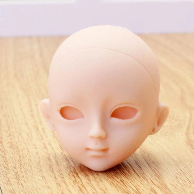 Лысая голова куклы. Голова кукла девочки. Мягкая голова. Белый макияж. Кукла с глазами точками.