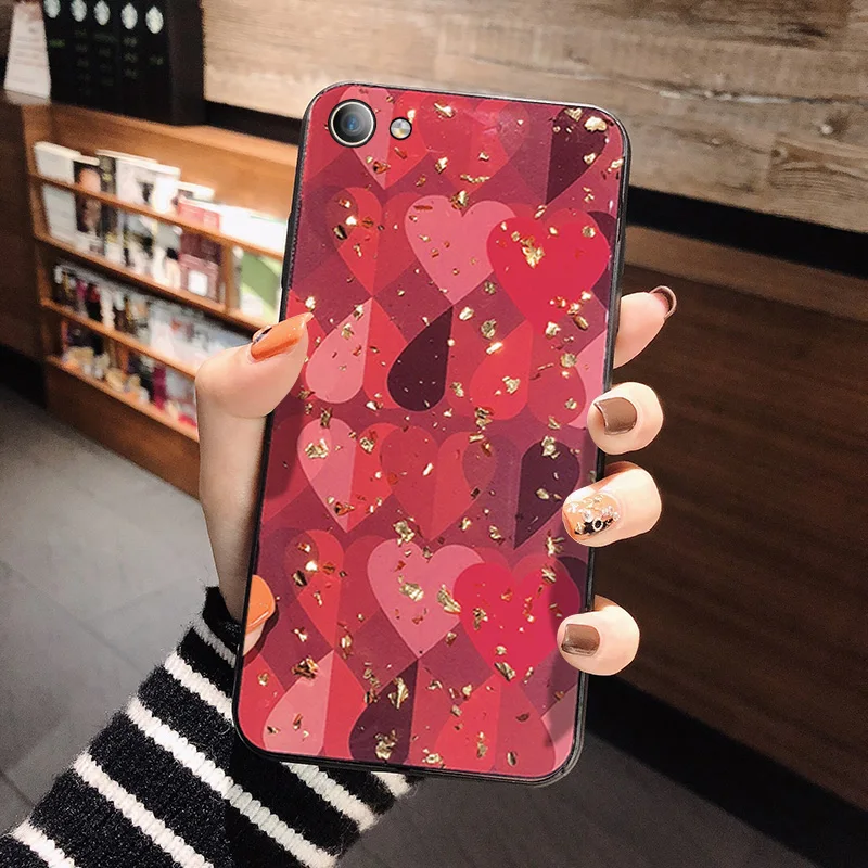 Роскошные золотые Фольга любовь чехол для iPhone X XS Max XR Мягкий ТПУ 7 8 6 6s плюс Чехол