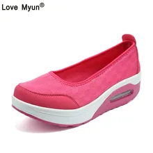 Летние женские туфли на плоской платформе; Женская Повседневная дышащая обувь из сетчатого материала; серые тканевые туфли без застежки; zapatos mujer