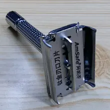 1 компл. Для мужчин традиционные классические бритвы Double Edge Chrome бритье Безопасная бритва+ 5 лезвиями с бородой кисть