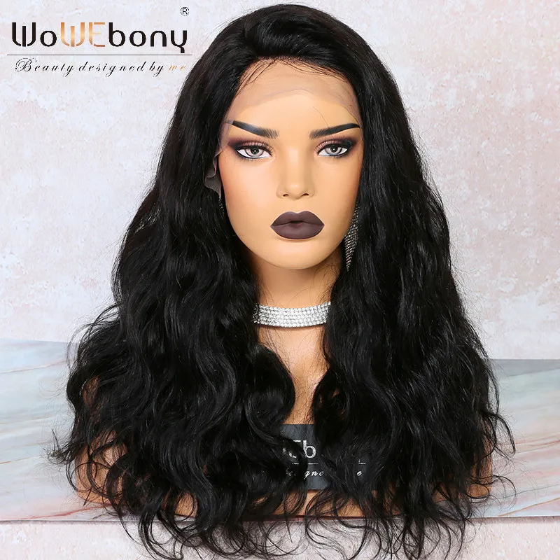 

Lace Front Human Hair Wigs Pre Plucked Hairline Brazilian Body Wave 13*4.5 Lace Frontal wig With Baby Hair For Women Remy