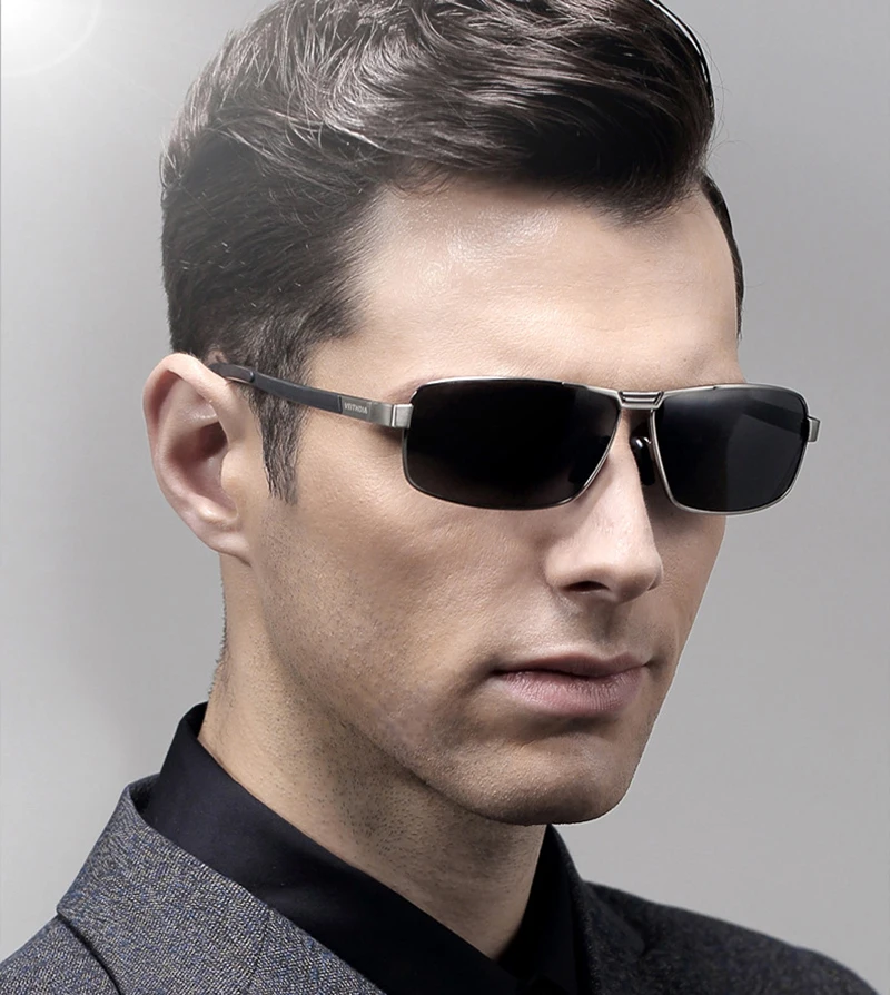 Мужские солнцезащитные очки VEITHDIA поляризационные модель 2490 2019|brand men sunglasses|brand sun