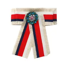 Женский бархатный галстук-бабочка винтажная Камея Дамская лента на логову брошь с кисточкой шикарный элегантный костюм для девочек ювелирный воротник булавка подарки для девочек