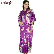 Плюс халат размера дома Европейский стильный принт женские длинные халаты для женщин Одежда для невесты XXL 3XL A435