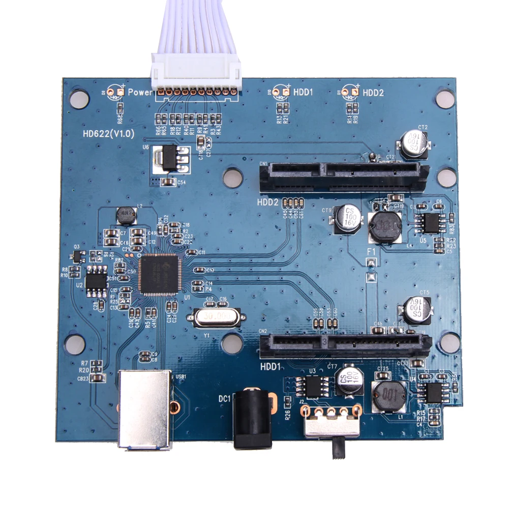 

Super Speed USB 3.0 to Dual SATA Adapter Card for 2.5 or 3.5inch HDD SSD With Power Supply USB 3.0 Cable