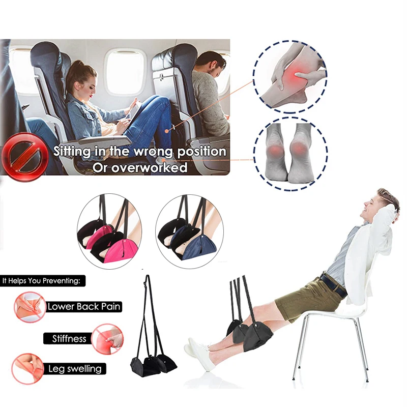 Portable Chair Office Foot Hammock Comfy Hanger Travel Airplane Footrest Hammock Outdoor Indoor Foot Resting Hammock Portable Chair Office Foot Hammock Comfy Hanger Travel Airplane Footrest Hammock Outdoor Indoor Foot Resting Hammock