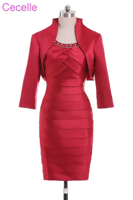 red short jacket for dress