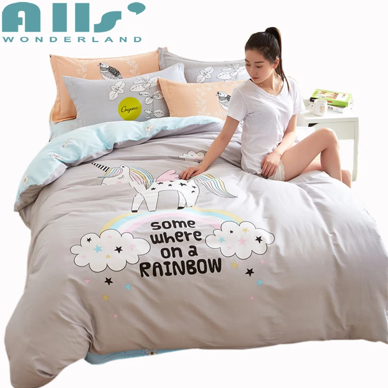 Buy Unicorn Bedding Set 100 Cotton Duvet Cover Single